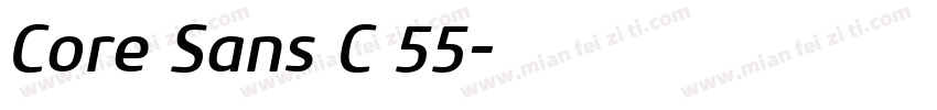 Core Sans C 55字体转换